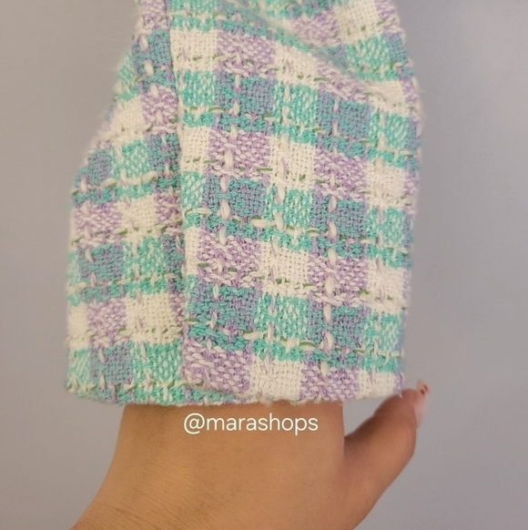 Zara Textured Cropped Blazer - Picture 5 of 9